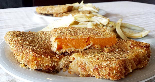 cotolette di zucca sesamo