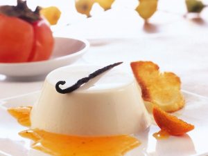 panna cotta tradizionale cachi