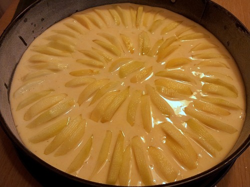 torta di mele a raggi