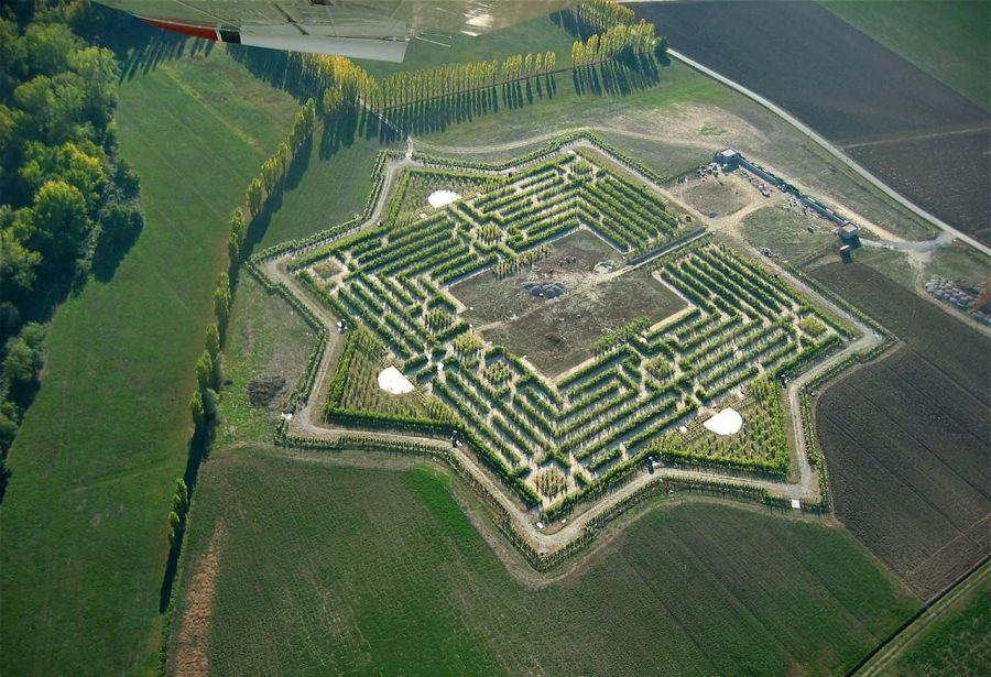 Labirinto della Masone Fontanellato Parma Franco Maria Ricci dall'alto
