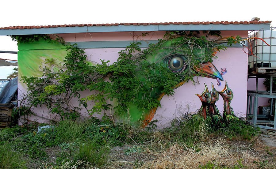 Mother Nature, Athens, Greece (2013) by WD Street Art Mother Nature, Athens Greece 2013 di WD Street Art - Street Art