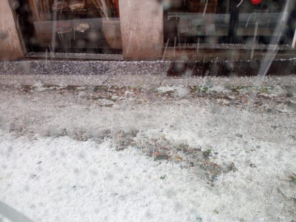 grandinata a Pavia