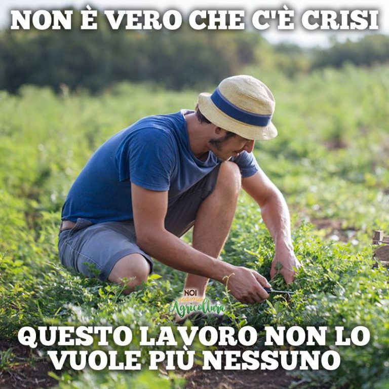 Chi non è come noi non può capire Noi Siamo Agricoltura