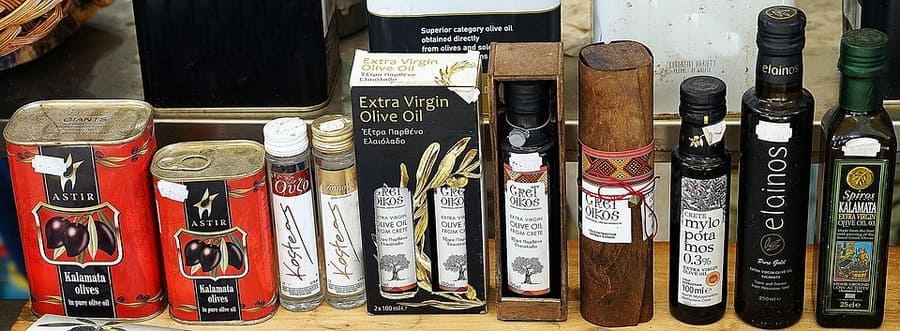 bottiglie olio di oliva